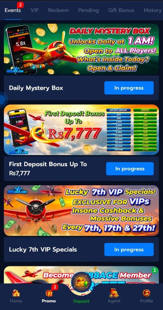 888ace game promorions