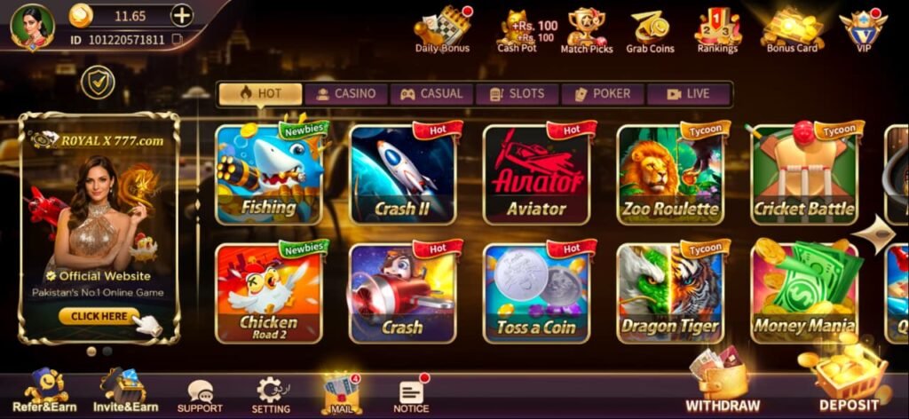 royal x casino game slots